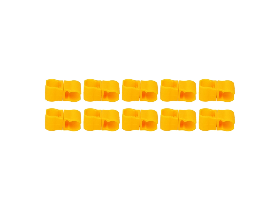 10 Peças Clips De Pólo De Bandeira Para Treinamento De Futebol Conexão Plástica Scooter