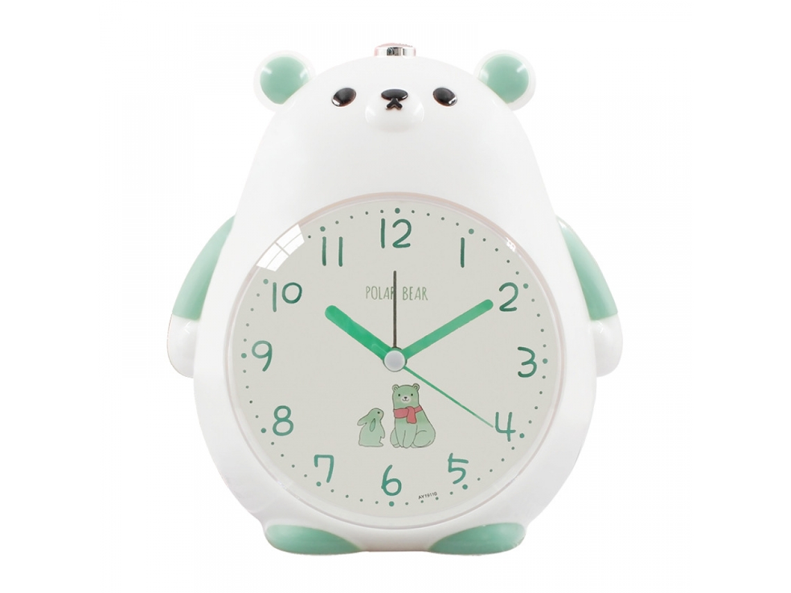 Luminária Noturna Led, Formato De Urso, Cor Verde E Branco, Para Quarto, Cabeceira, Sala De Estar E Ambiente Acolhedor