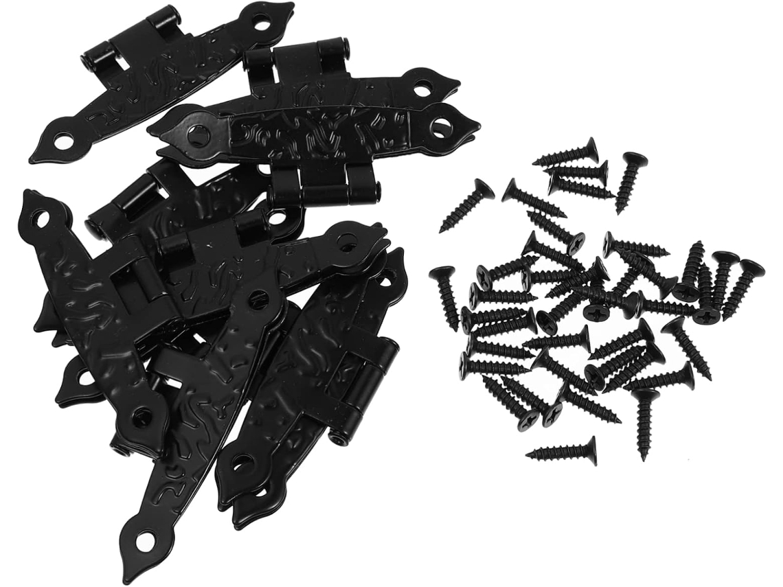 Conjunto De 10 Antigas Em Ferro, Tipo H, 65x34mm, Para Caixas Joias E