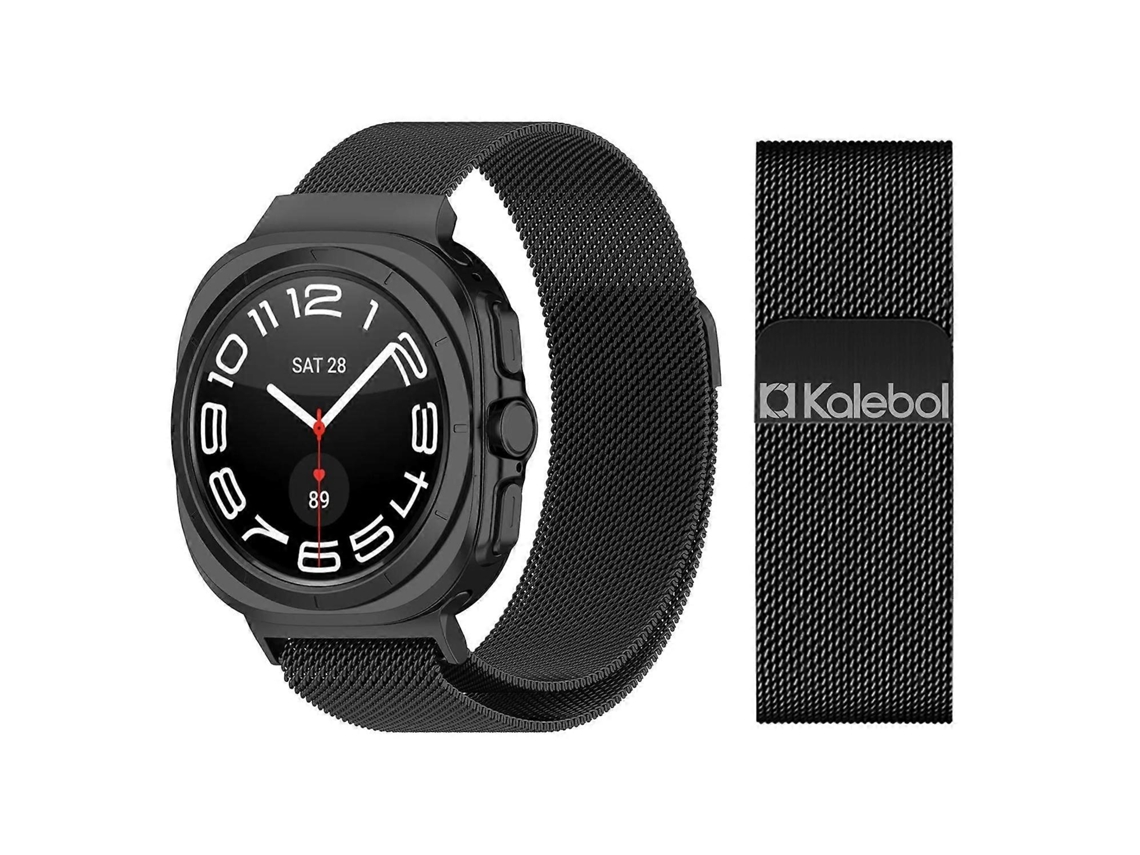 Pulseira Magnética Kalebol Milan Em Aço Inoxidável Para Samsung Galaxy Watch Ultra 47mm / Ultra 2025