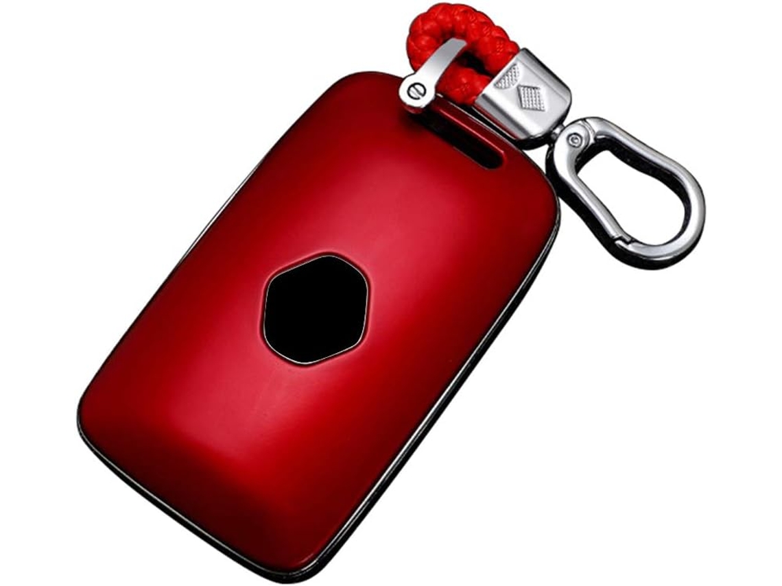 Fsfy Capa Para Chave Inteligente Com Controle Remoto, Abs Vermelho Para Renault Koleos Kadjar E Megane 17-19