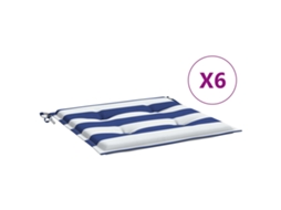 Chair Cushion, Chair Cushions Vidaxl Multicolor Tecido (50 X 50 X 4 Cm)