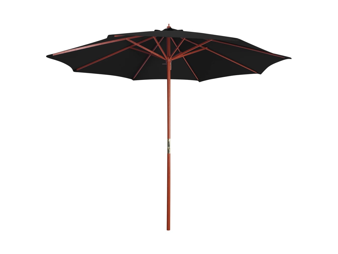 Parasol, Parasols Vidaxl Preto Tecido (n/a)