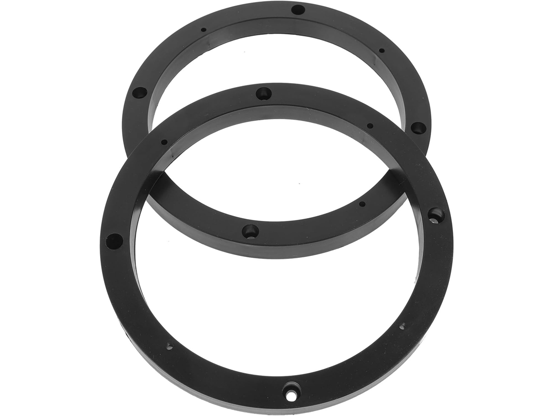 Espaçadores De Alto-falante Automotivo De Plástico Preto, 2 Peças, 6,5 Polegadas.