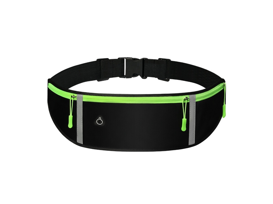 Lurelia Pochete Corrida, 2 Cintos De Corrida Pretos E Verdes, Cinto Ajustável Com Pochete