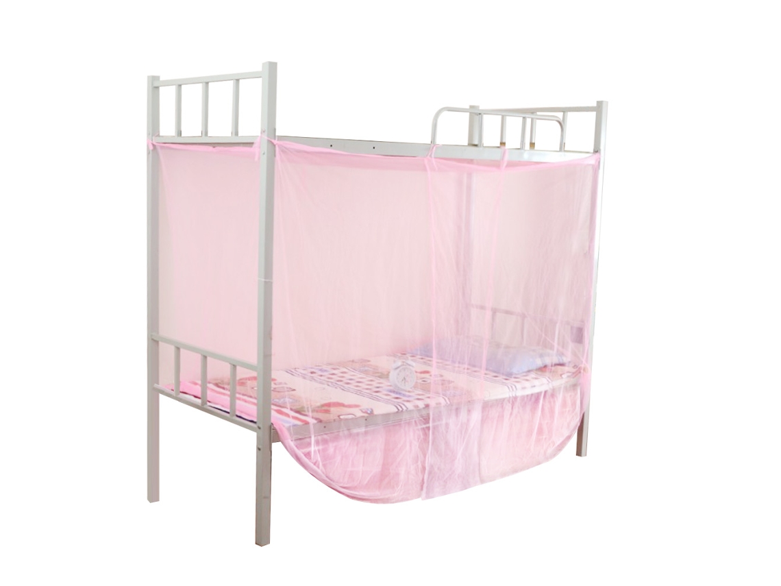 Tenda De Cama De Prisma De 4 Lados Com Rede Criptografada, Malha King-size De Dois Pés, Rosa, Eoocoo