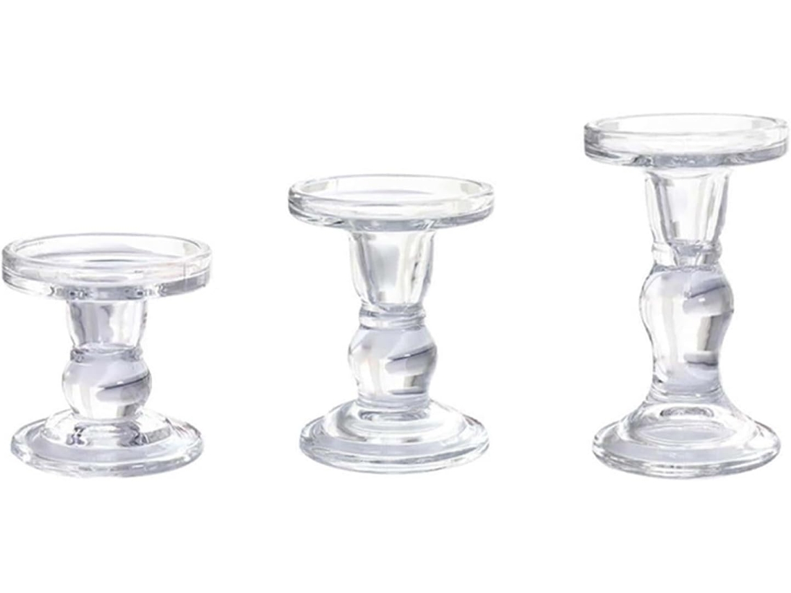 Conjunto De 3 Colunas Romanas De Vidro Para Encontros Íntimos E Acessórios Decorativos.