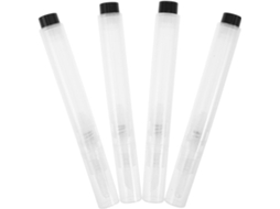 Conjunto De 4 Frascos Transparentes Com Bomba Airless Para Loção, 7 Ml (0,24 Oz), Com