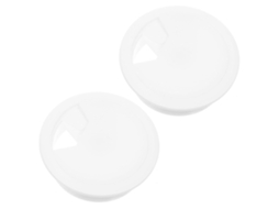 Ilhós De Mesa Em Abs Branco, Pacote Com 2 Unidades, Para Organização De Cabos.