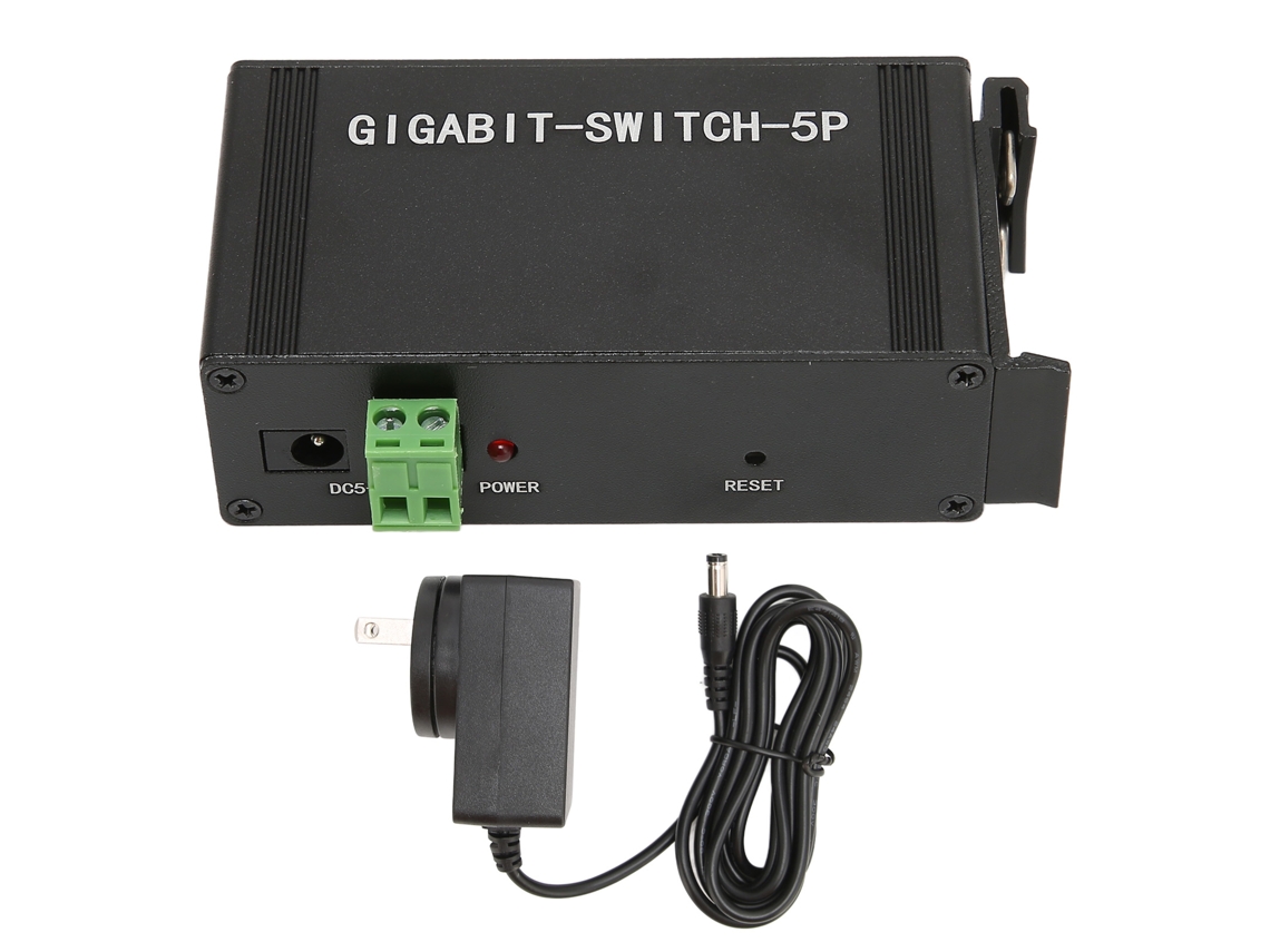 Switch Gigabit Ethernet 5 Portas Full Duplex 10/100/1000m Alumínio League 100 240v | S/BRAND
