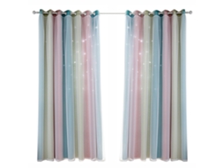Cortinas Blackout Estrelas S/MARCA para Quarto de Menina