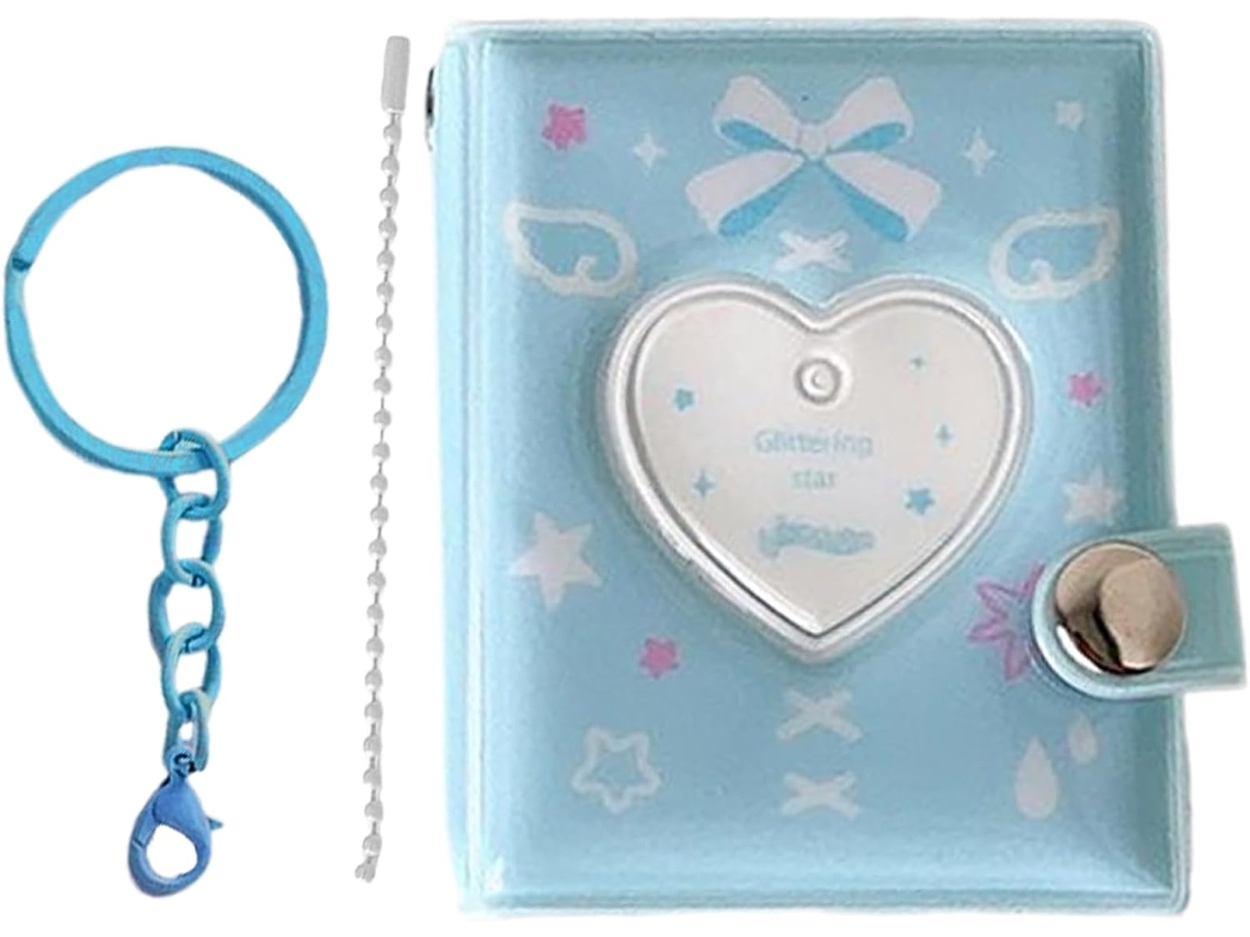 10x7cm - Acessório Para Bolsa Ou Mochila - Pingente Fofo Para Álbum De Fotos Chaveiro Formato Livro Recortes,