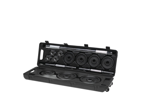 CONJUNTO DE HALTERES + BARRA (30KG) YOURFIT