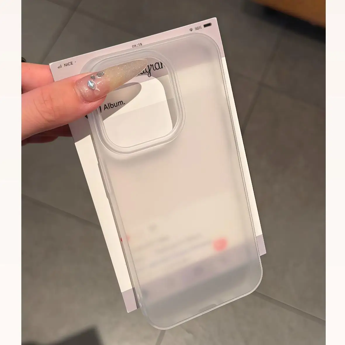 Capa De Celular Transparente Fosca Macia (iphone 14 Pro Max)