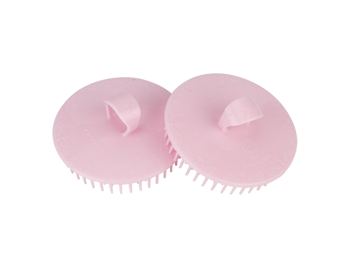Pente de silicone para massagem no couro cabeludo 2026, pente de lavagem fácil de usar, escova para shampoo, escova de massagem meridiana, rosa