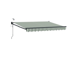 Conjunto 1 Toldo Elétrico Vidaxl Verde Poliéster (3,5 X 2,5 M)