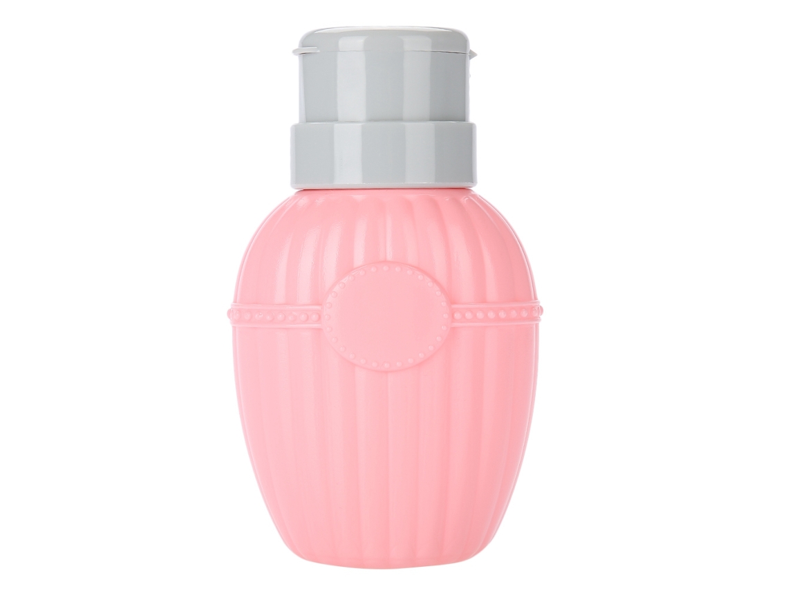 Botella Despachadora De Quitapernos 230ml Rellenable De Color Rojo Sandía Para Arte De Uñas