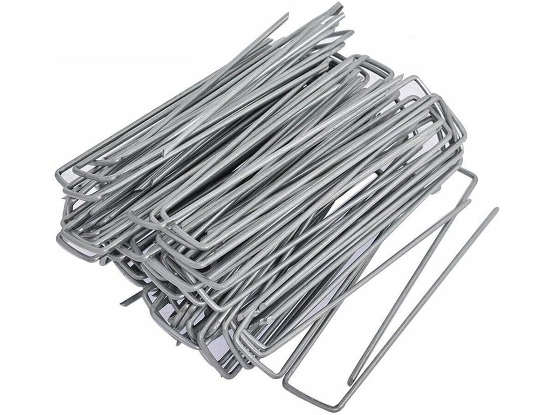 Conjunto De 100 Estacas De Fixação Em Forma De U Para Jardinagem E Plantio. Gokoco