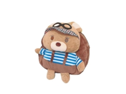Mochila De Pelúcia De Urso Marrom Com Desenho Animado, Mochila Escolar Casual Para Crianças Em Idade Pré Escolar Olysi Shop