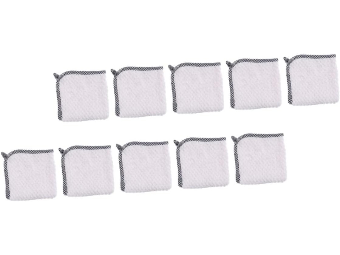 Panos De Limpeza Coral, 10 Unidades, Material Lã, Não Danificam Os Utensílios, Fáceis Limpar. Vayotoy