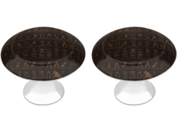 Conjunto De 2 Puxadores Aço Inoxidável Para Armários Cozinha, Com Design Personalizado De Hieróglifos Egípcios Antigos