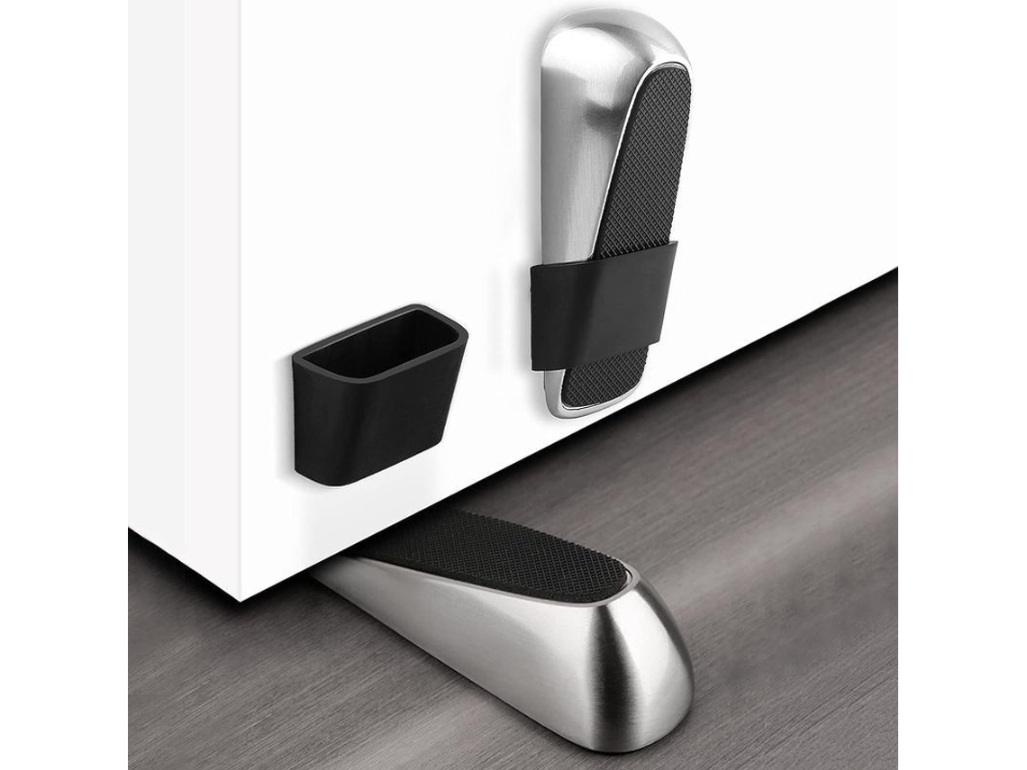 2021 Top Freno De Puerta (2 Pack) Resistente, Aleación De Zinc Y Caucho, Para Cualquier Puerta Y Suelo, Con Protectores De Pared Aimaxinke
