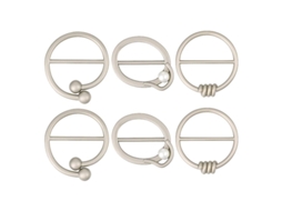 6Pcs Clipes para Camisetas ALLINLESS