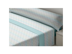 Conjunto De Lençol Dor Sedalina Kent Poliéster Azul (47x37x18.66cm)