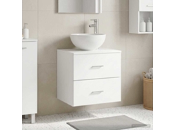 Vidaxl Vaidade Com Pia Suspensa Branco 49,5 X 41 X 64,5 Cm