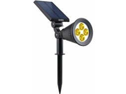 Refletor solar 2 em 1, ajustável, LED branco quente, 29x9.5x34cm, com adesivo, uma unidade S/MARCA
