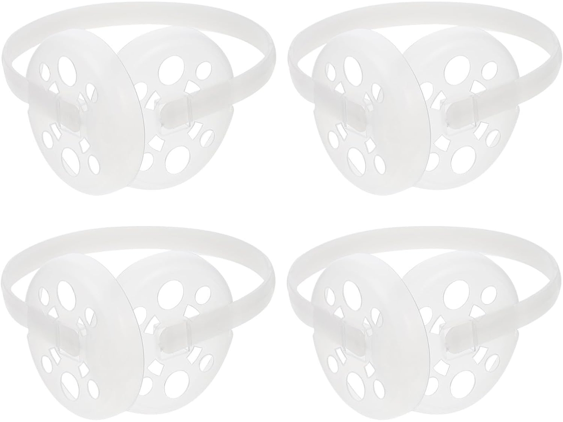 Cadre Blanc 4 Pièces En Plastique Soi-même Cache-oreilles