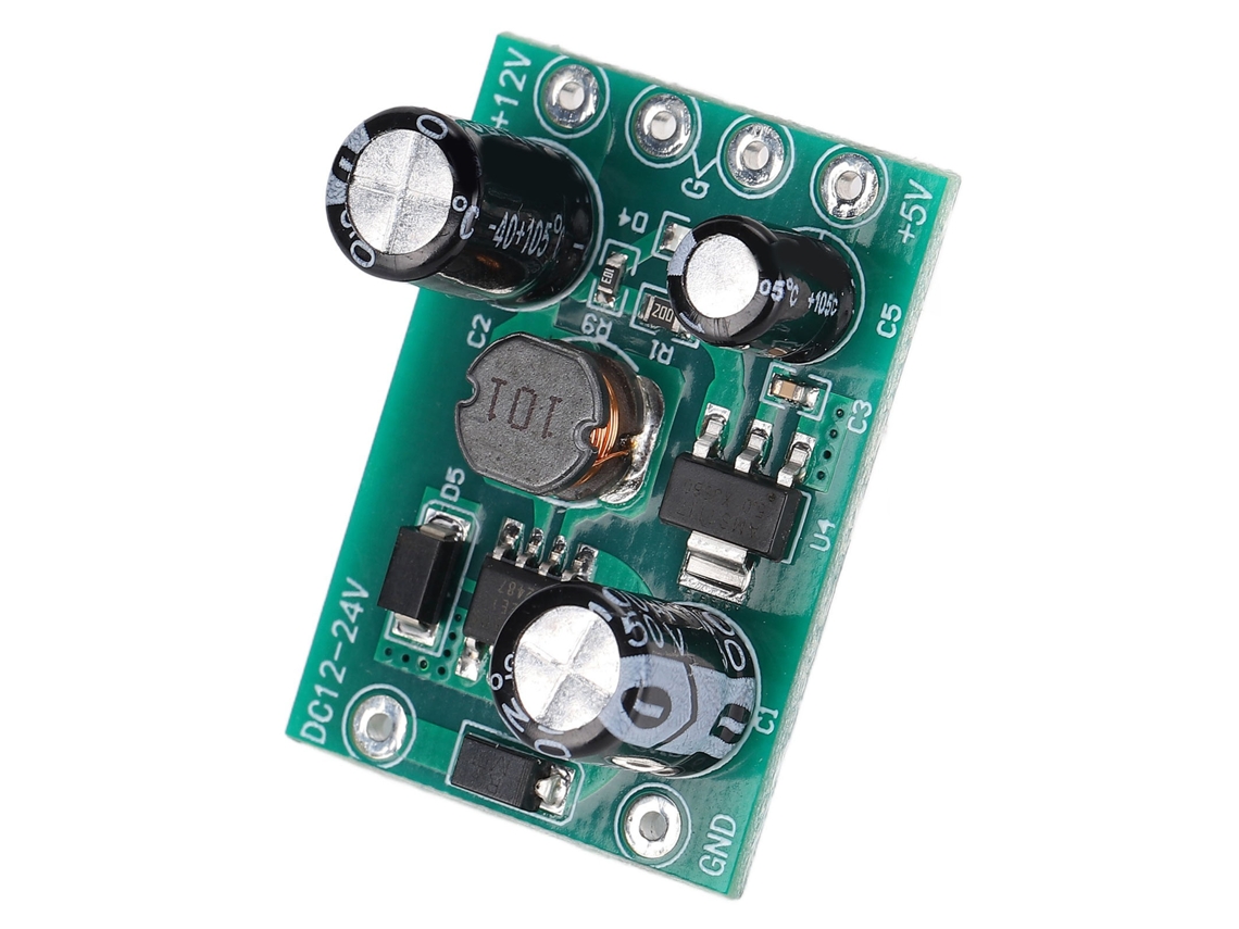 Laxiscreed Módulo Fonte De Alimentação Dc Switching 12v/5v 12-24v Entrada