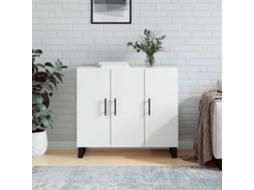 Vidaxl Aparador 90x34x80 Cm Derivados De Madeira Branco