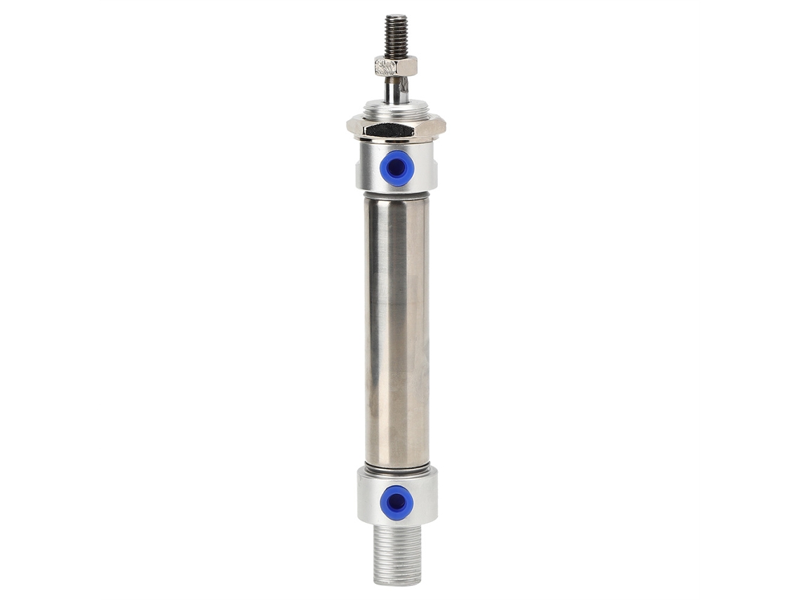 Cilindro Pneumático Mini De Aço Inoxidável Para Componentes Pneumáticos, Equipamento Industrial Ma20x150
