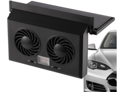 Ventilador Solar De Janela Carro Com Duas Cabeças Para Resfriamento