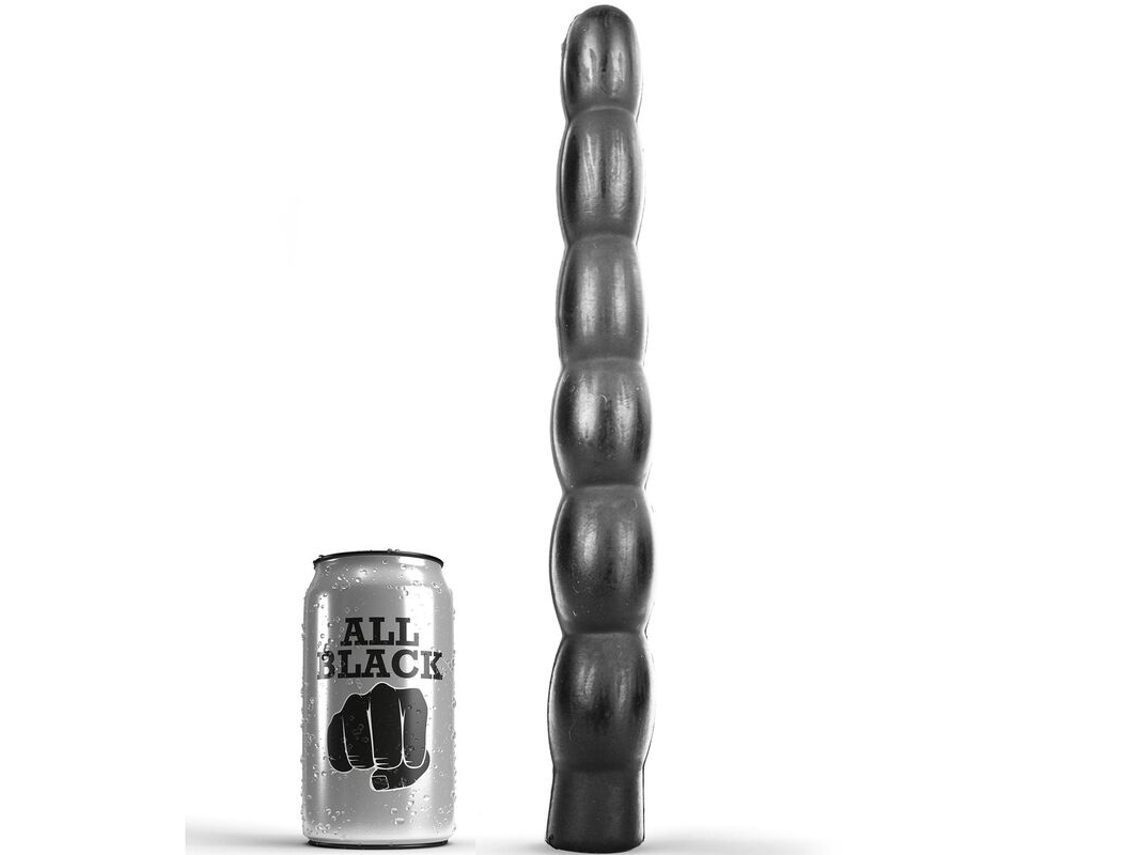 Estimulador ALL BLACK Dildo Anal (32 cm)