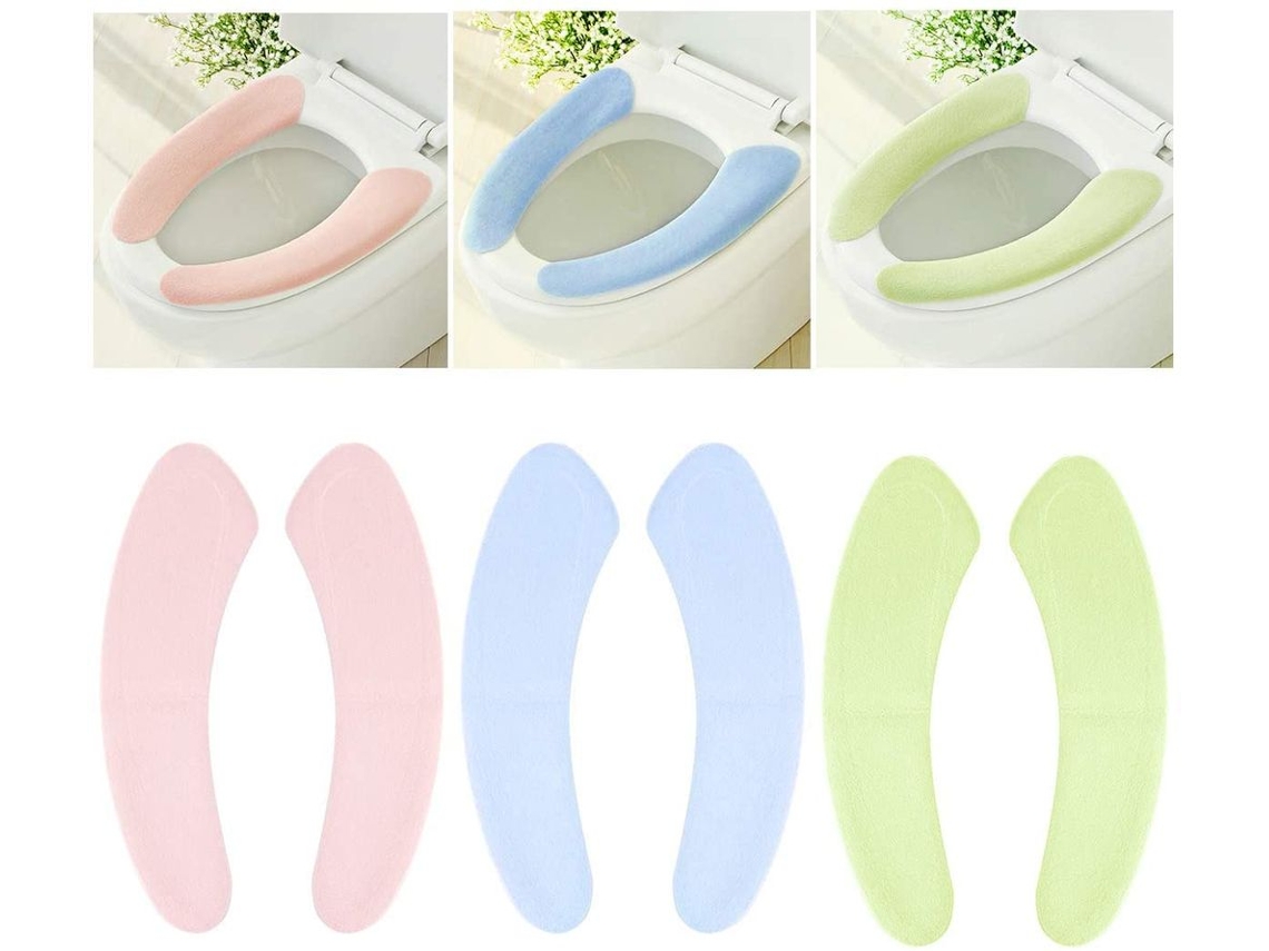 Cobertura Do Assento Do Banheiro, Universal Fit Washable Bathroom Pad, Soft Acrylic Fibras Plush Cover Quente Para Estações Frias
