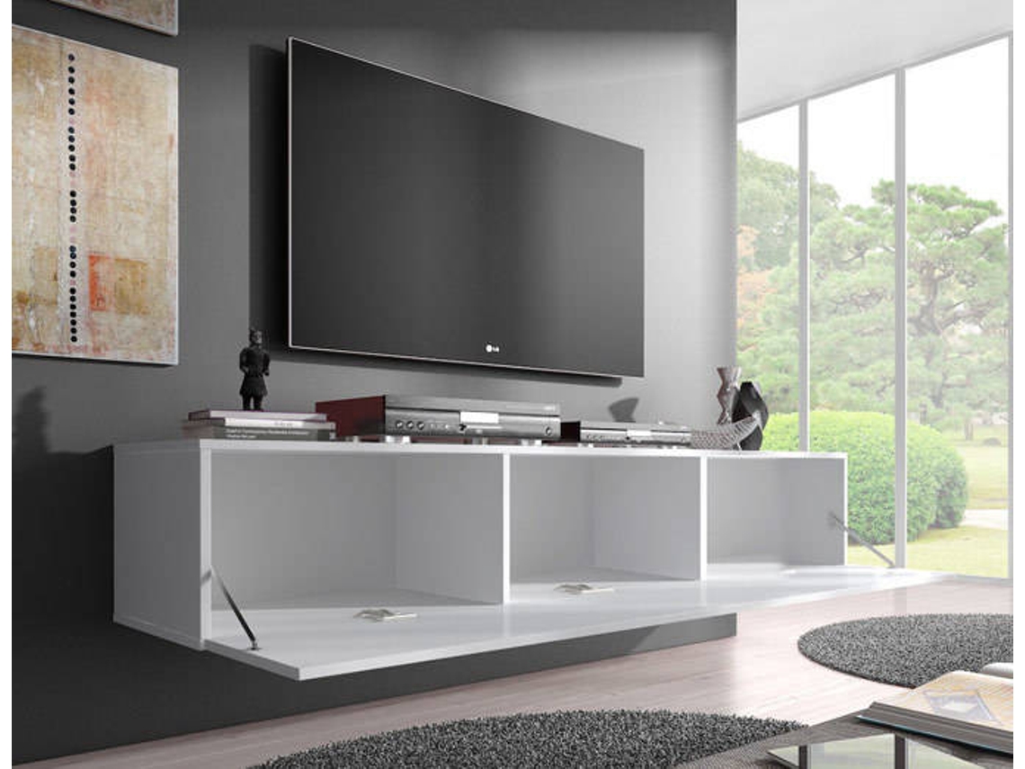 Móvel de TV modelo Nora H2 (160 cm) cor branca