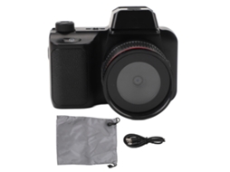 Câmara Micro Slr Digital Compacta 1080p Hd Com Tela Giratória De 180° De 2 Polegadas E Zoom 4x Para Vídeo, Fotografia E Vlogging