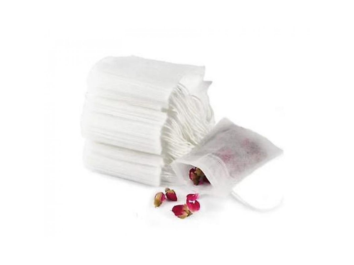 2026 100 Saquinhos de Chá Vazios com Cordão para Chá a Granel, Material Biodegradável 7x9cm