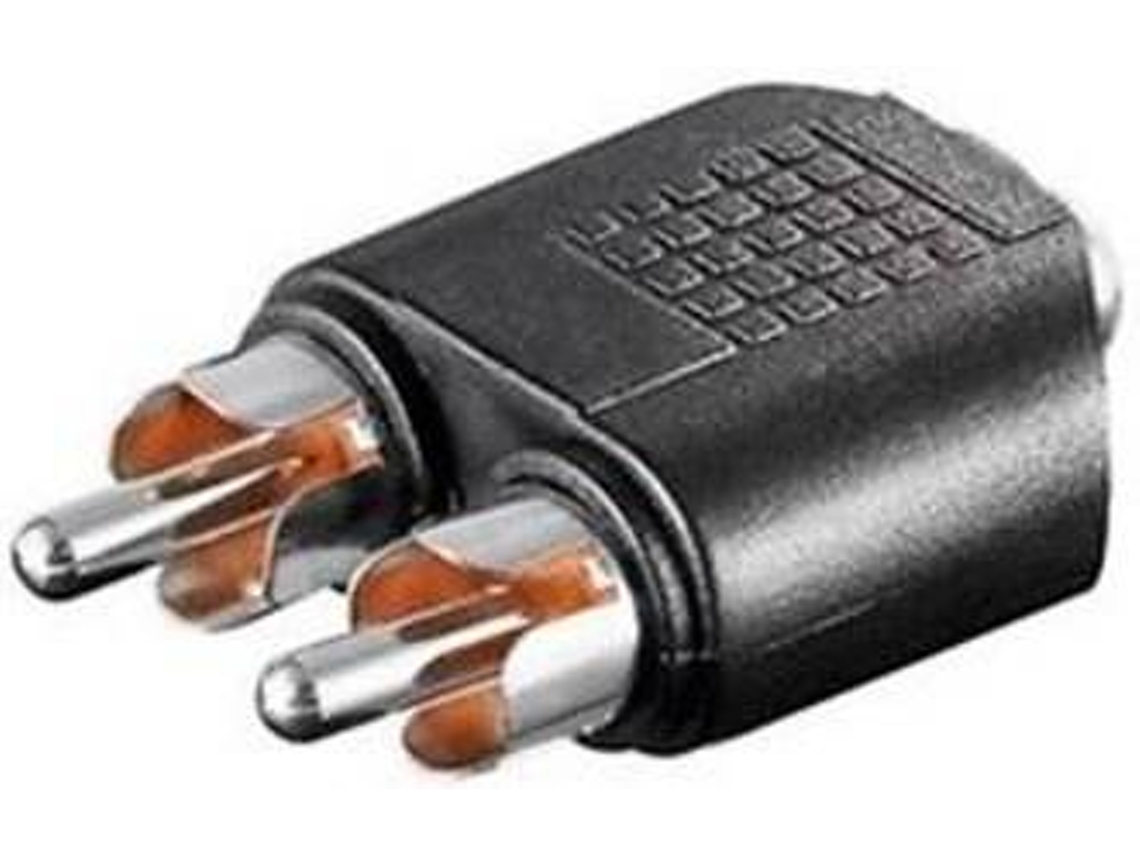 Adaptador GOOBAY 3.5Mm(H) A 2Xrca(M) Goobay