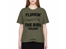 Rockinstone Top Gun Movie Da Bird Solid Military Green Adult Shirt Size:l