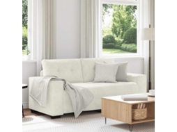 Vidaxl Sofá De Dois Lugares Na Cor Creme, 180x77x82 Cm, Em Veludo