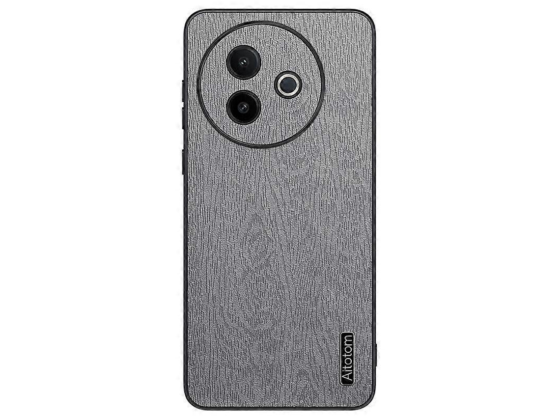 Capa De Celular À Prova De Choque Em Couro De Casca De Árvore
