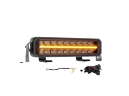 Barra De Luz Led, Dupla Fileira, Ã€ Prova Dãgua E Poeira, 10inch Ã‚mbar Drl Oem