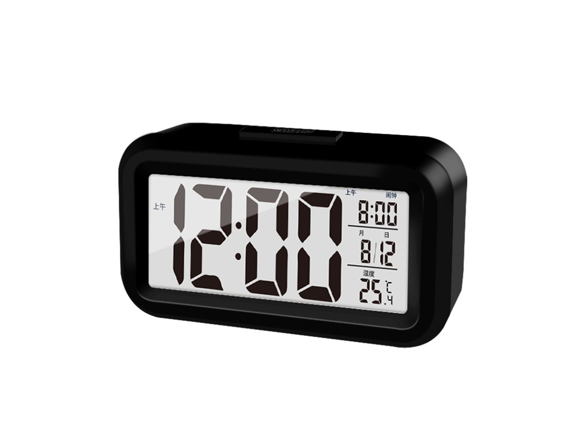 Relógio De Cabeceira Led Com Alarme Soneca, Hora, Temperatura, Data, Relógio Digital SUNNY SPACES