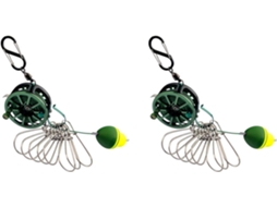2x Passador de Linha para Pesca em Aço Inoxidável com Trava para Carretel, Ideal para Peixes Vivos. SFUSHOS