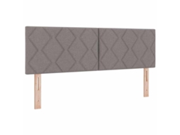 Cabeceira | Painel De Cama Cinzento-acastanhado 160 Cm Tecido