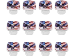 Puxadores Quadrados Para Armários De Cozinha, Puxadores Para Gavetas De Cômoda, 12 Peças, Bandeira Americana E Águia