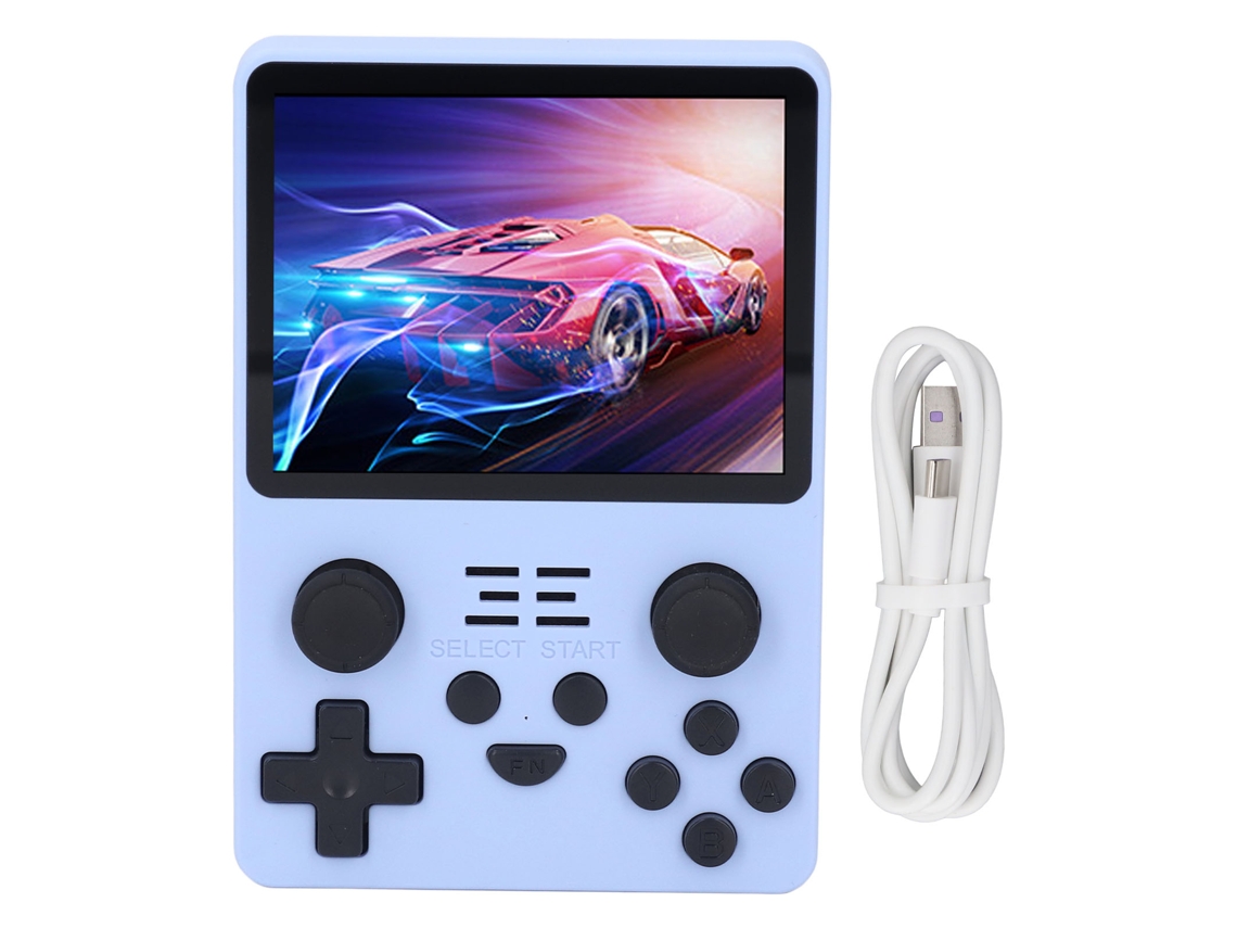 Console de Jogos Portátil Azul Rgb20s 256g EOOCOO (tela Mínima de 3,5 Polegadas, Função de Arcade com Dois Joysticks)